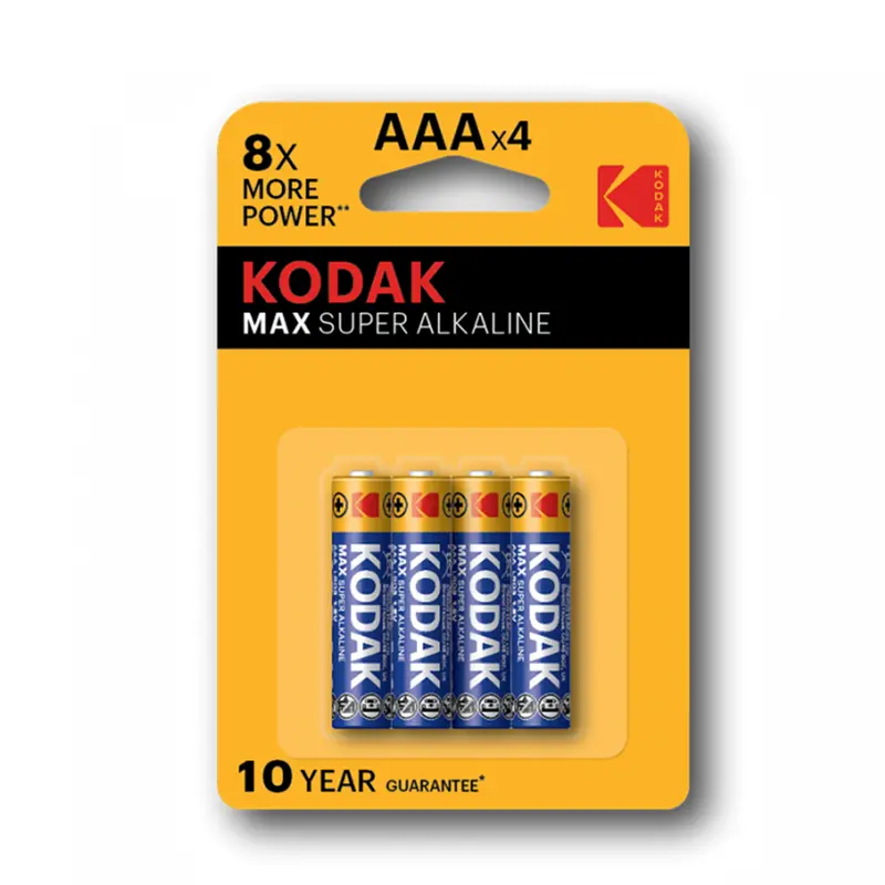 Kodak Max Aaa Alkaline Batteries – 4-Cell Pack 1