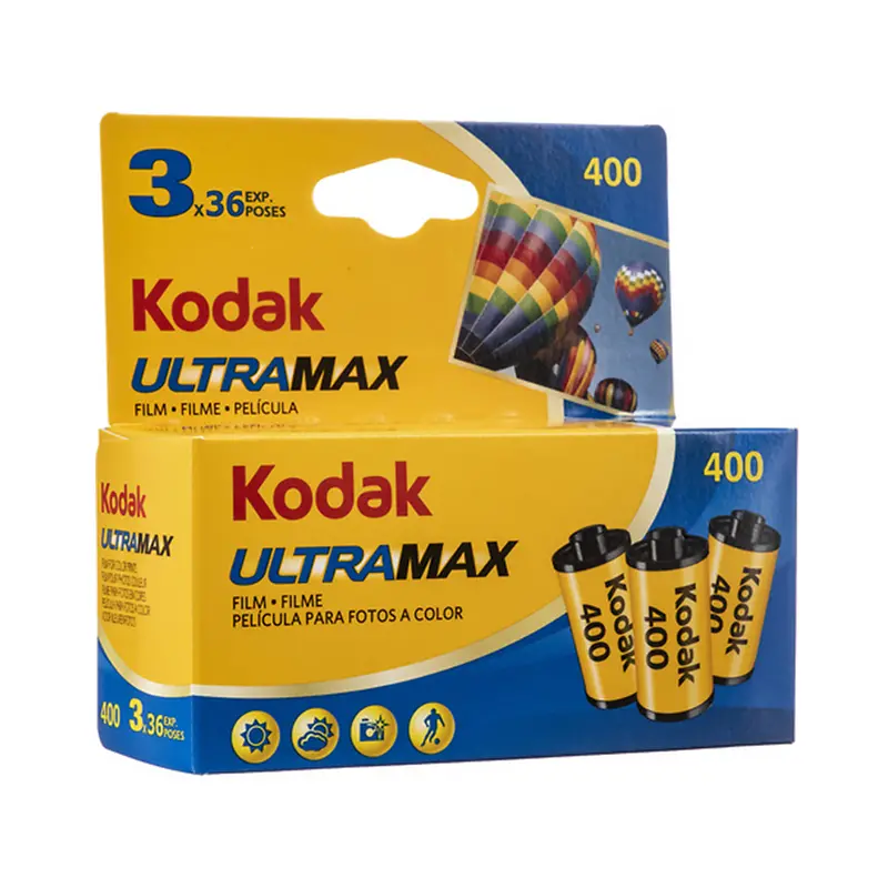 Kodak Ultra Max 400 Color Negative Film – 35Mm, 36-Exposure, 3-Pack 1