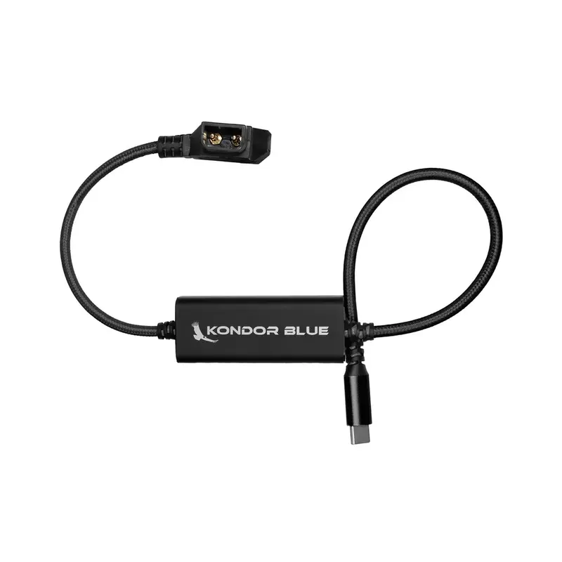 Kondor Blue D-Tap Splitter Hub – 1 Male To 4 Female, 12V, Raven Black (16") 1