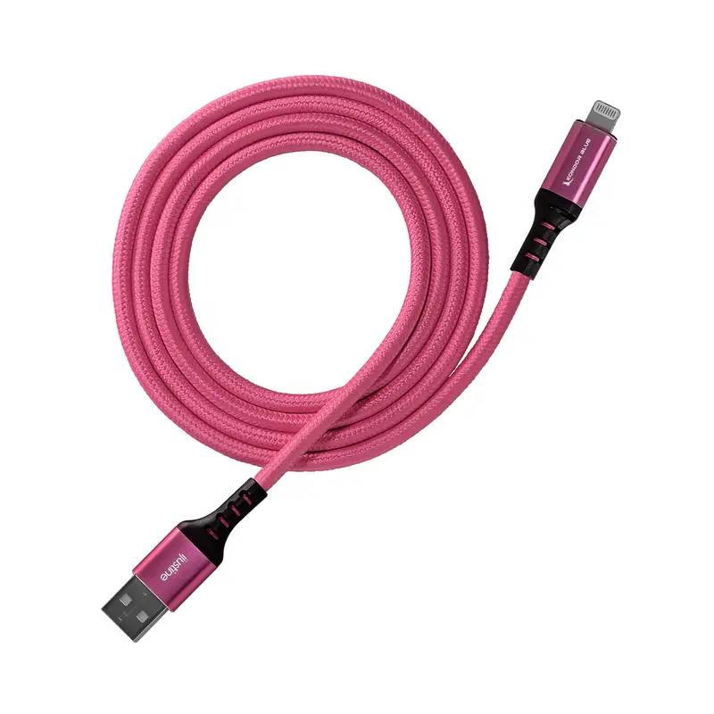 Kondor Blue Ijustine Lightning To Usb-A Cable – 3.3-Foot Pink Charging & Sync Cord 1