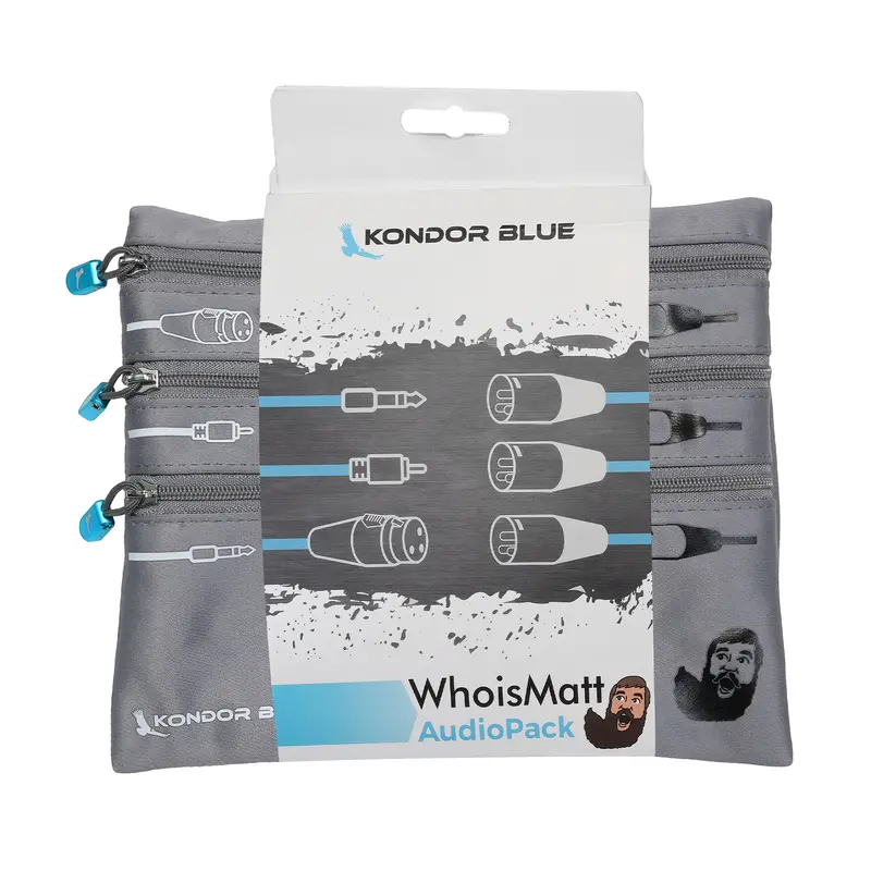 Kondor Blue Whoismatt Xlr Audio Accessory Pack – Professional Field Recording Bundle 1