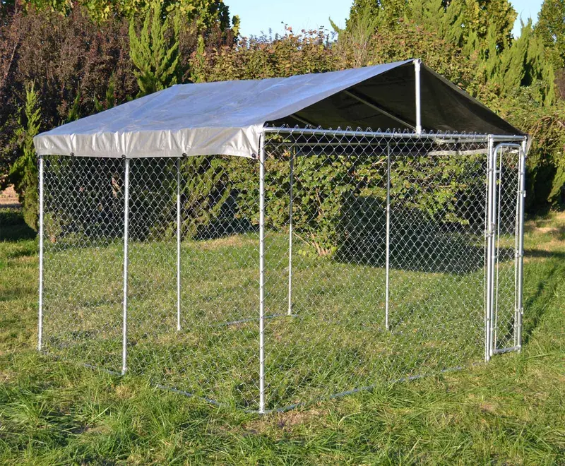 Large 3M X 3M X 1.83M Dog Playpen – Reinforced Wire Enclosure With Secure Door & All-Weather Roof 1