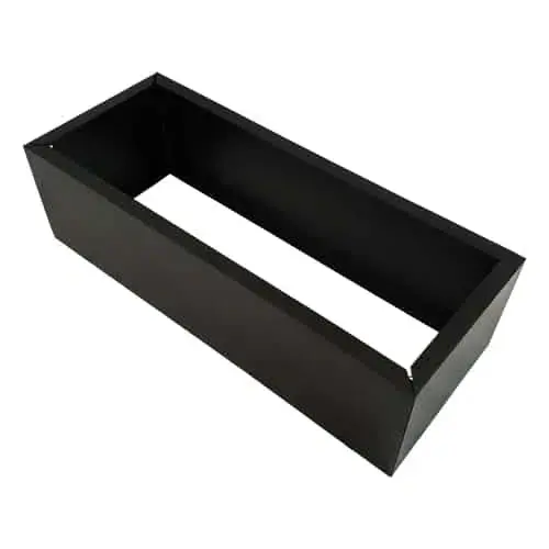 Large Black Metal Planter Pot – Modern Outdoor/Indoor Container 1