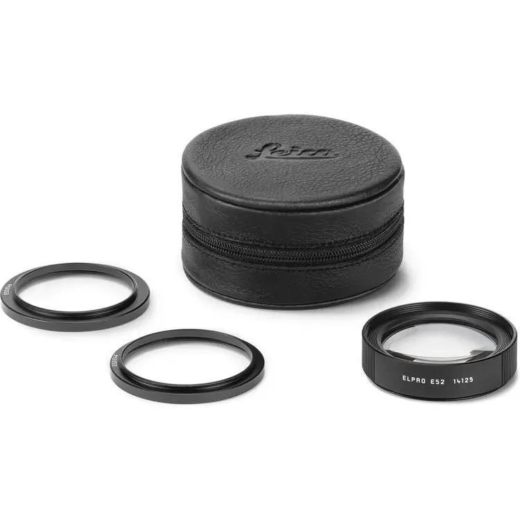 Leica Elpro 52Mm Close-Up Lens With 49Mm And 46Mm Step-Up Rings 1