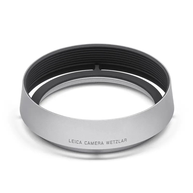 Leica Silver Aluminum Round Lens Hood For Q-Series Cameras 1