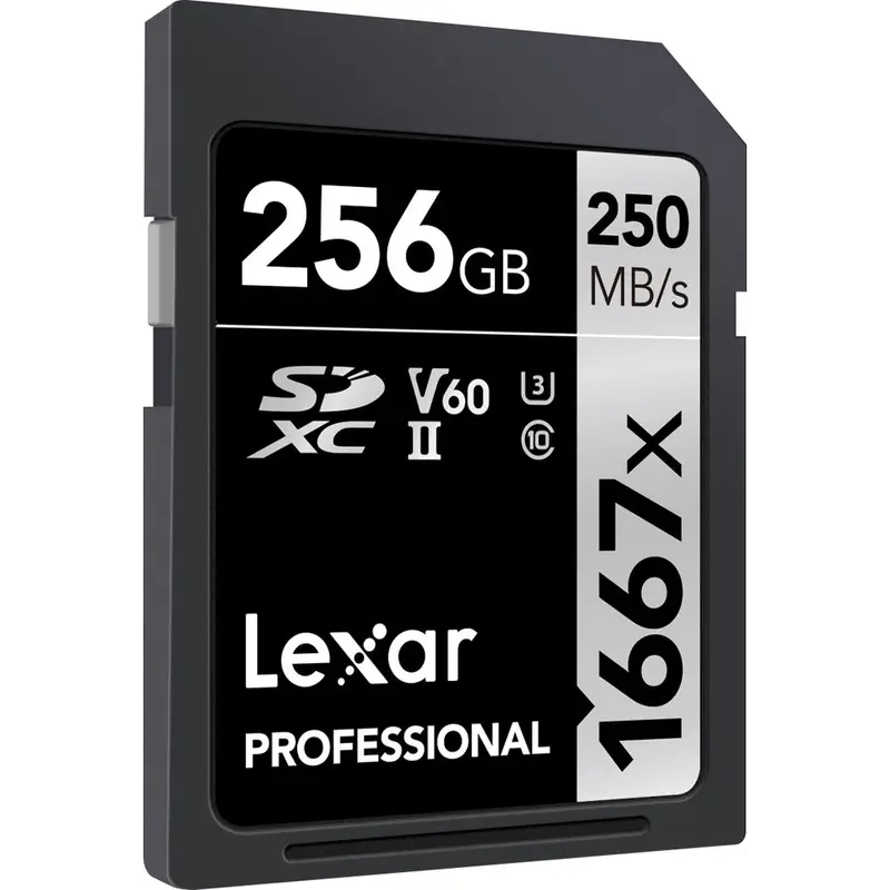 Lexar Professional 256Gb Uhs-Ii Sdxc Card – 1667X Speed Rating (250Mb/S) 1