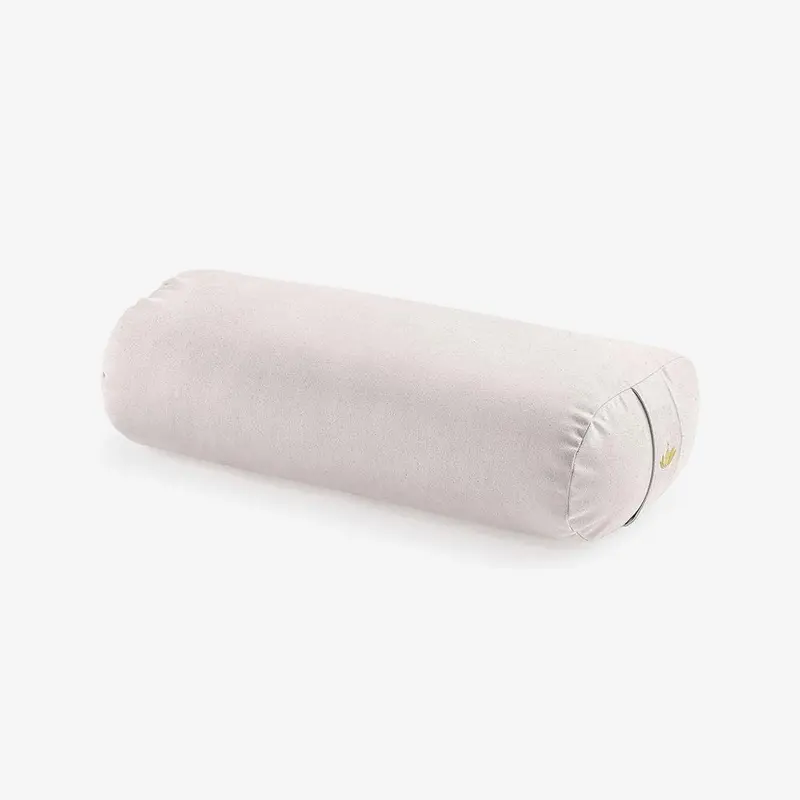Light Pink Lotus Crafts Yoga Bolster – Cushioned Support 1