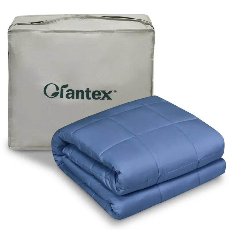 Lightweight Cooling Weighted Blanket – 7 Lb Or 10 Lb Silk-Cotton Blend (41" X 60") 3