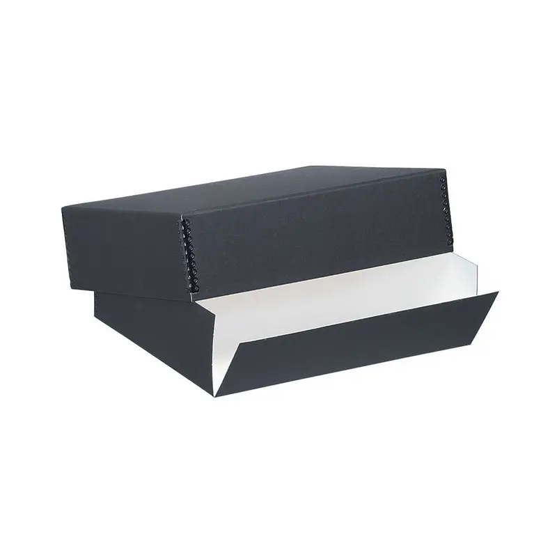 Lineco Black Archival Drop-Front Box – 8.5″ × 11″ × 3″ 1
