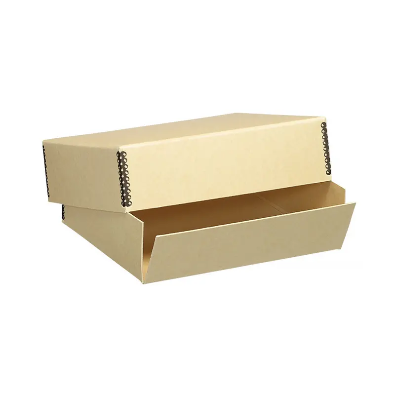 Lineco Tan Archival Drop-Front Box – 8.5″ × 11″ × 3″ 1