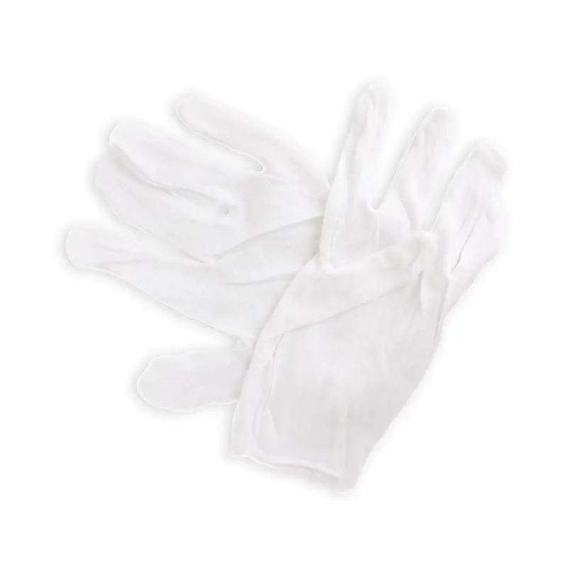 Lint-Free Cotton Archival Gloves – Single Pair, White 1
