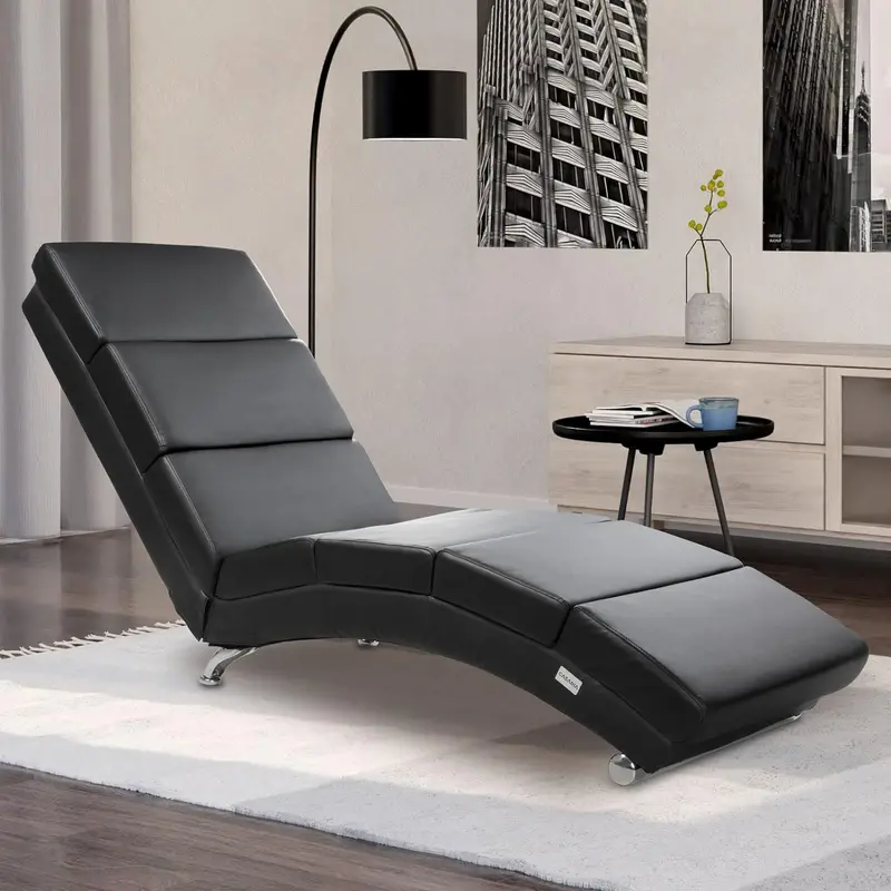 London Contemporary Reclining Lounge Chair – Ergonomic Design, 186 X 55 Cm 1