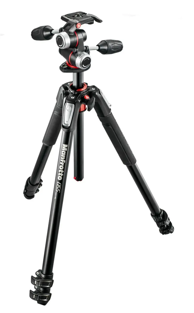 Manfrotto Mk055X Aluminum Tripod With 3-Way Fluid Head – Lightweight & Stable 1