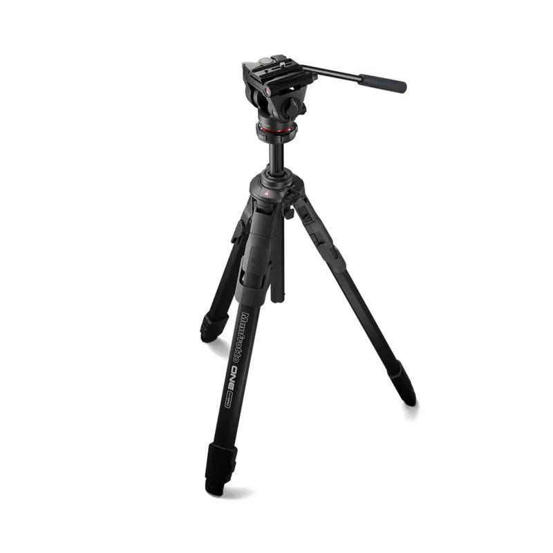 Manfrotto One Hybrid Aluminum Tripod With Integrated 500X Fluid Head 1