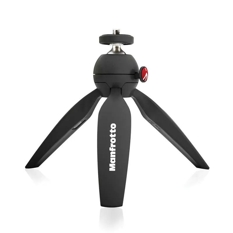 Manfrotto Pixi Mini Tabletop Tripod – Compact Aluminum Support In Matte Black 1