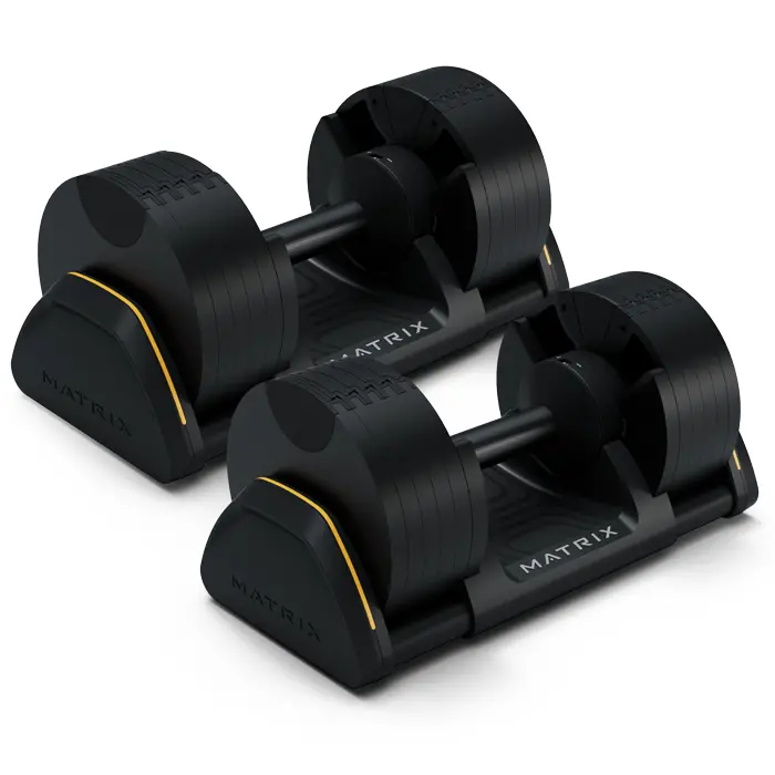 Matrix 50-Pound Adjustable Dumbbell Set 1