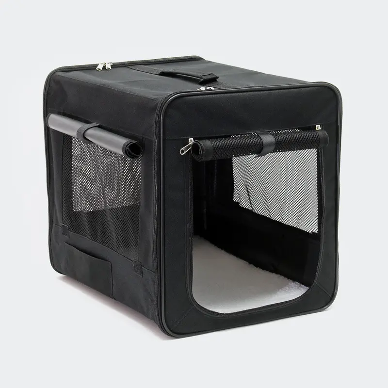 Medium Foldable Dog Carrier Crate – Compact Travel Cage (58X46X53 Cm) 1
