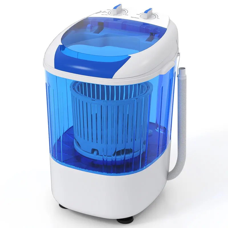 Mini Semi-Automatic Washing Machine – 2.5 Kg Portable Unit With Spin Cycle & Drain Hose 1