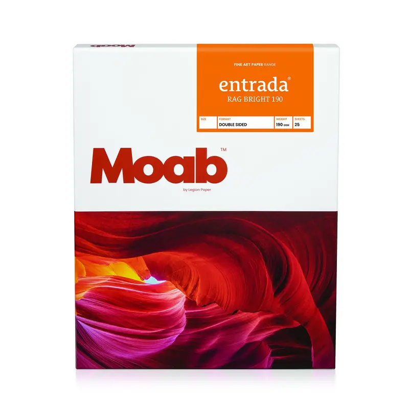 Moab Entrada Rag Bright 190 Gsm Photo Paper – 13×19 Inch, Pack Of 25 1