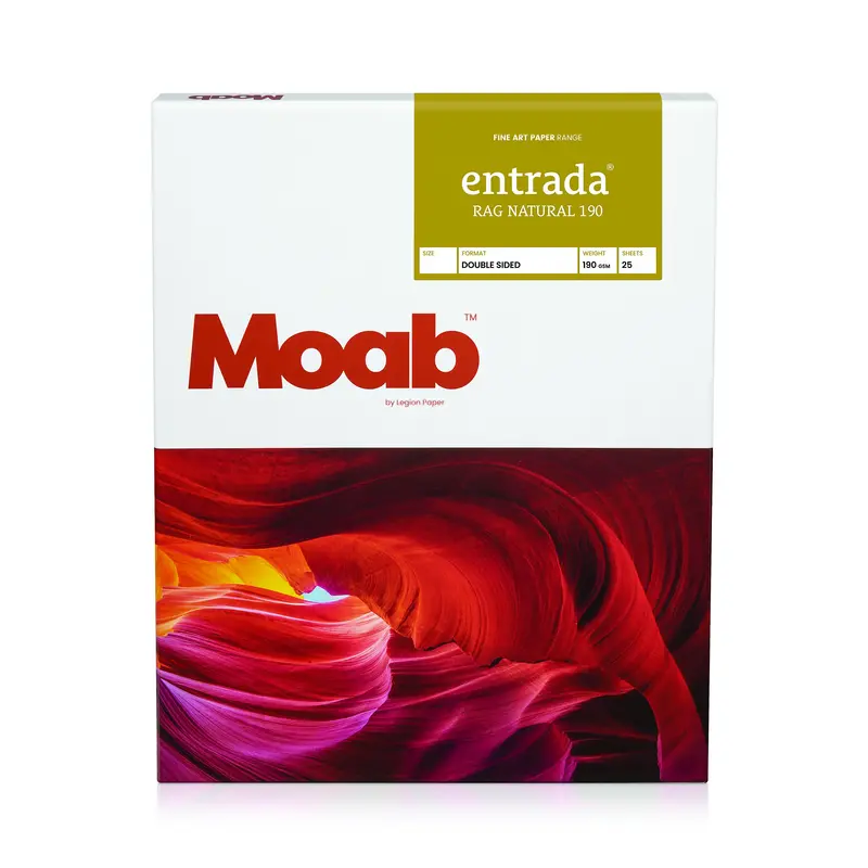 Moab Entrada Rag Natural 190 Gsm Photo Paper – Letter Size (8.5×11 Inch), Pack Of 25 1