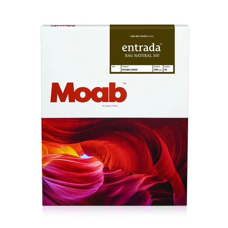 Moab Entrada Rag Natural 300 Gsm Photo Paper – Letter Size (8.5×11 Inch), Pack Of 25 1