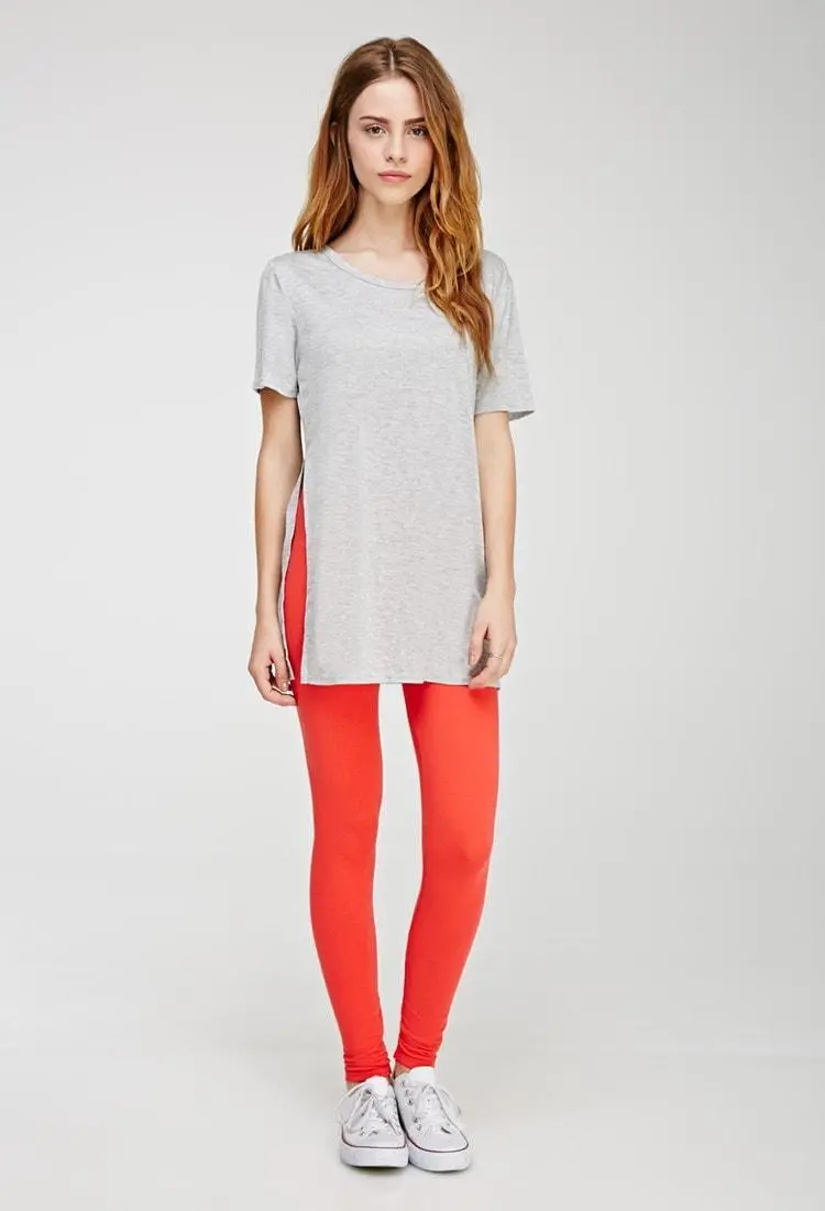 Modern High-Waisted Cotton Leggings 1