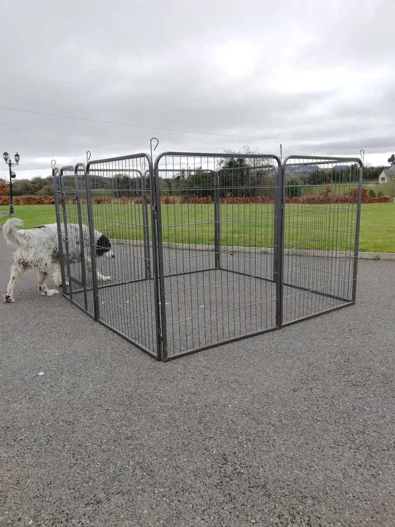 Modular 8-Panel Adjustable Pet Enclosure – Heights: 80 Cm / 100 Cm / 120 Cm 1