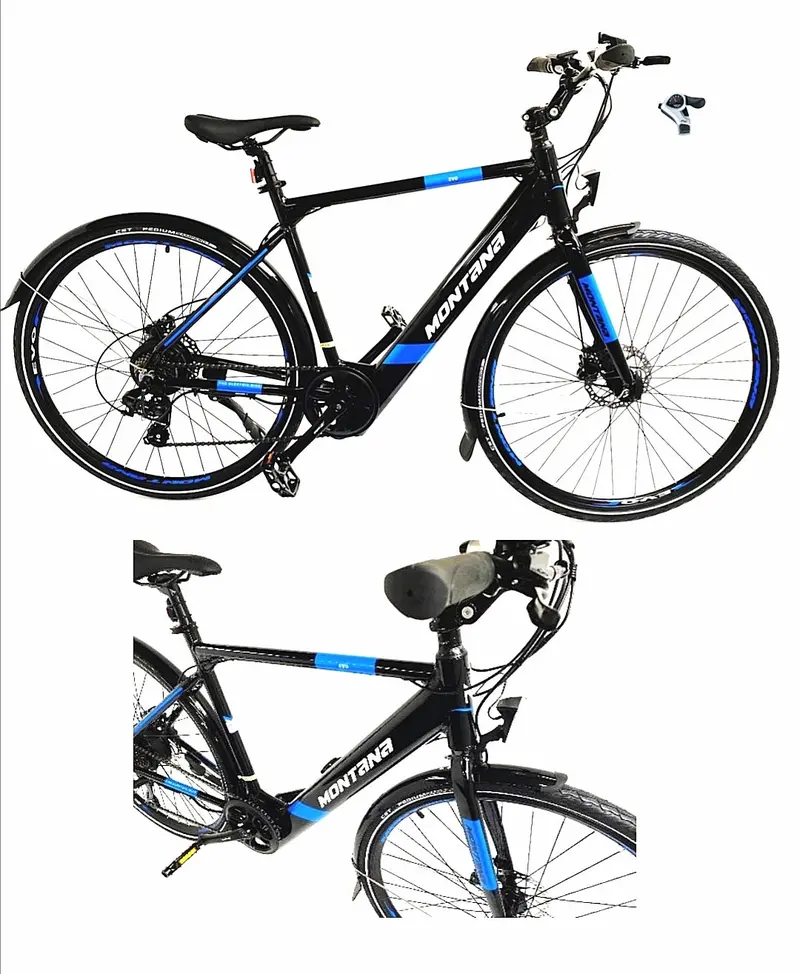 Montana Evo E-Bike – Black 20" Full-Suspension Electric Mountain Bike 1