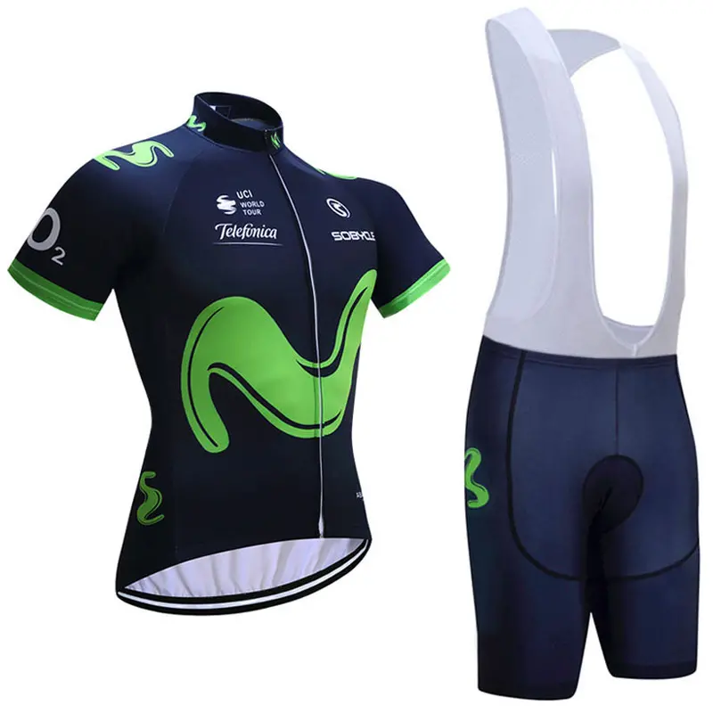 Movistar Team Cycling Jersey & Gel-Padded Shorts Set – Performance Fit 1