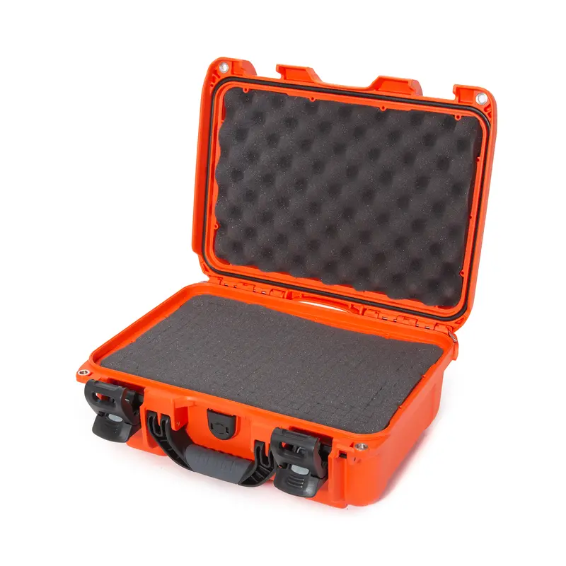 Nanuk 915 Medium Protective Case – Orange, With Cubed Foam Interior & Lid Foam Insert 1