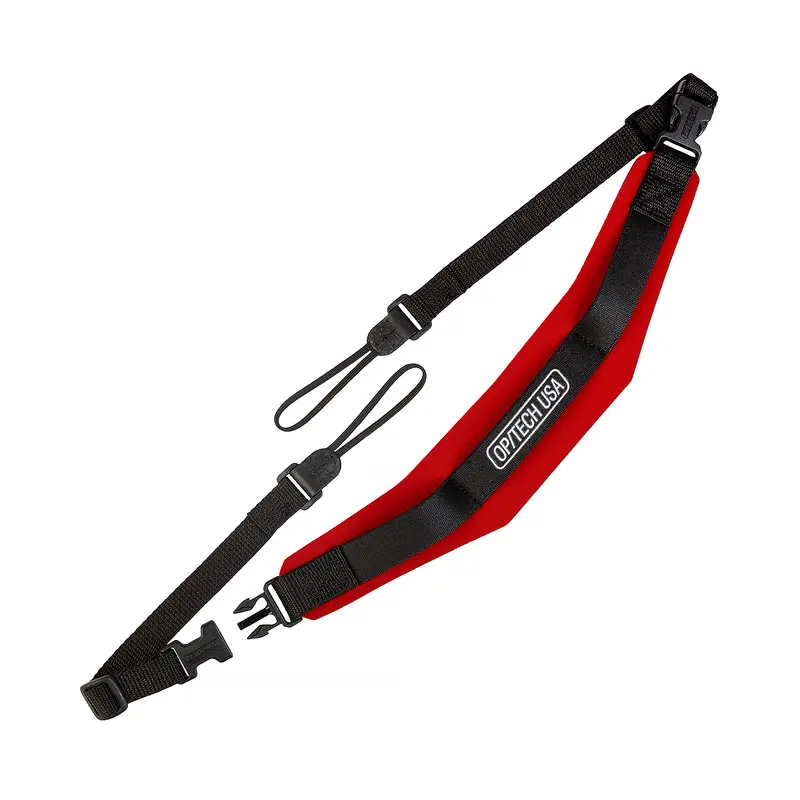 Op/Tech Pro Loop Camera Strap With 1/4-Inch Connectors (37–43 Inches) – Red 1