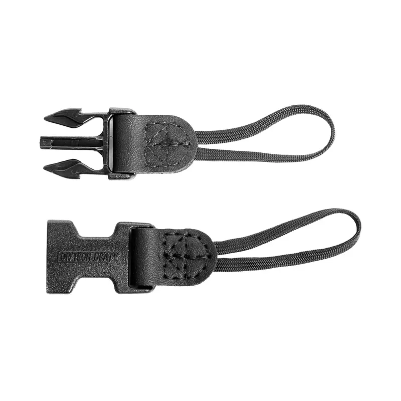 Op/Tech Uni-Loop Connector Kit With 1/4" Black Webbing (3.5" Regular Size) 1