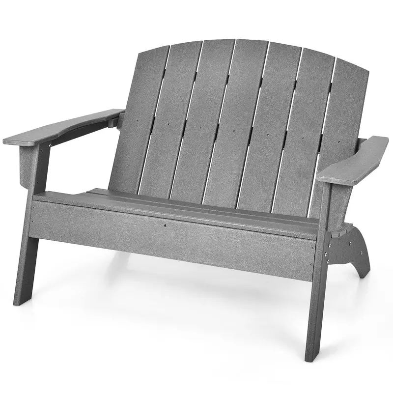 Outdoor Adirondack Loveseat – Two-Seater Classic-Style Garden Or Porch Bench 1