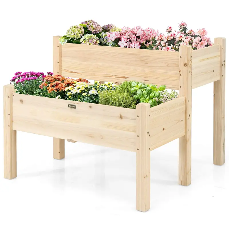 Pair Of Raised Garden Beds – 34" X 33.5" X 28.5" Heavy-Duty Kit 1