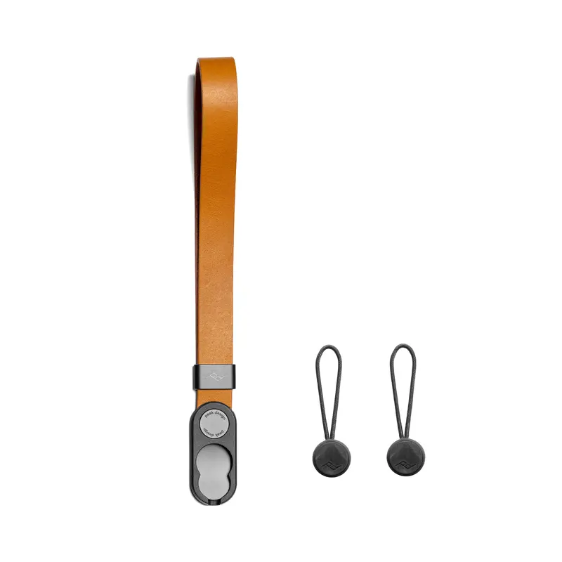 Peak Design Cuff Leather Wrist Strap For Cameras – Amber 1
