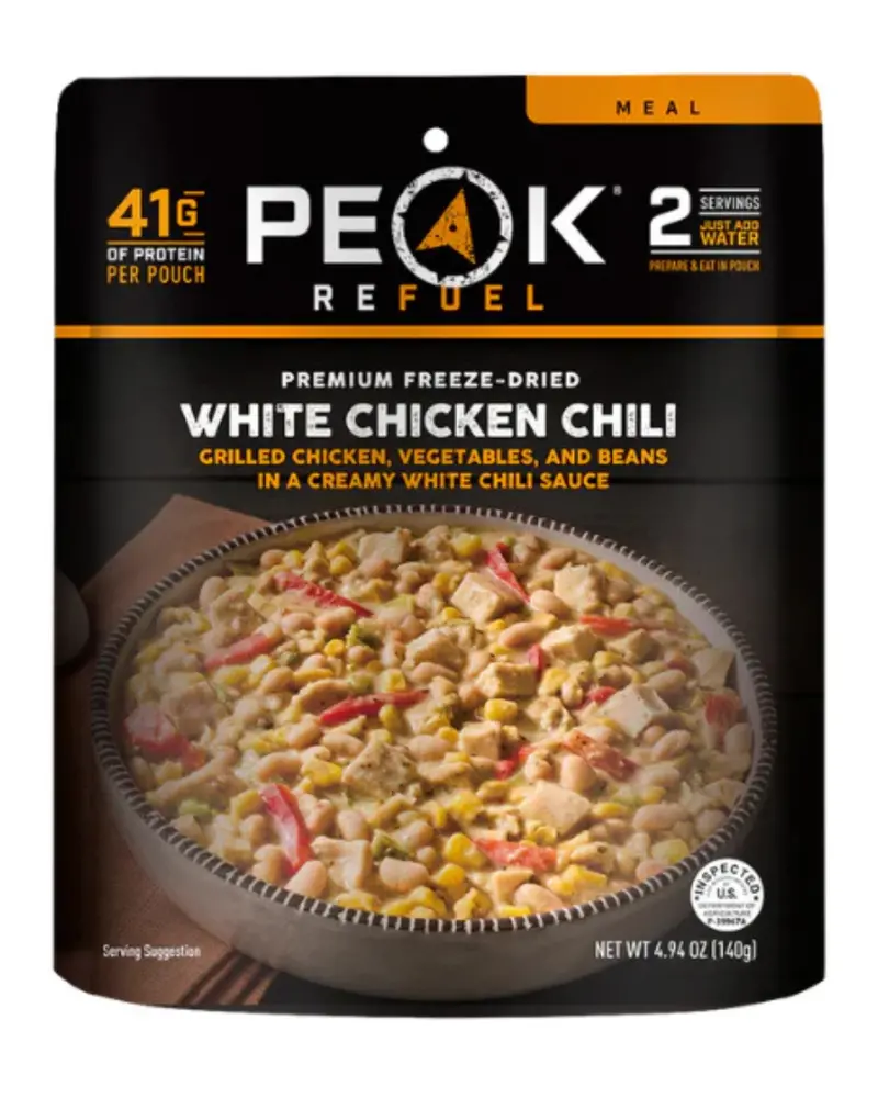 Peak Refuel White Chicken Chili – Dehydrated Backpacking Meal 1