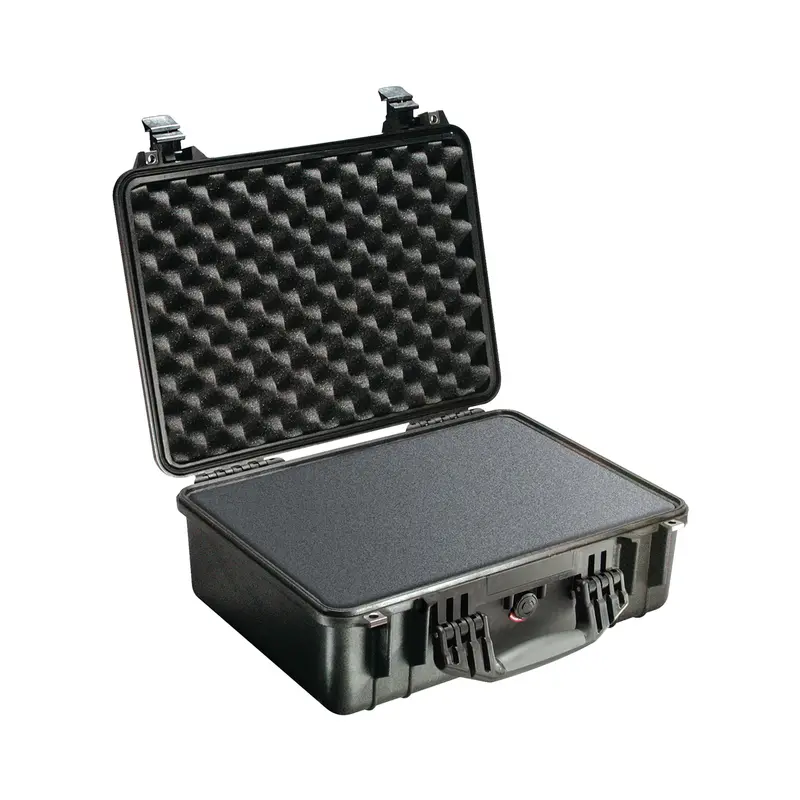 Pelican 1520 Medium-Duty Protector Case – Black With Pick-N-Pluck And Lid Foam 1