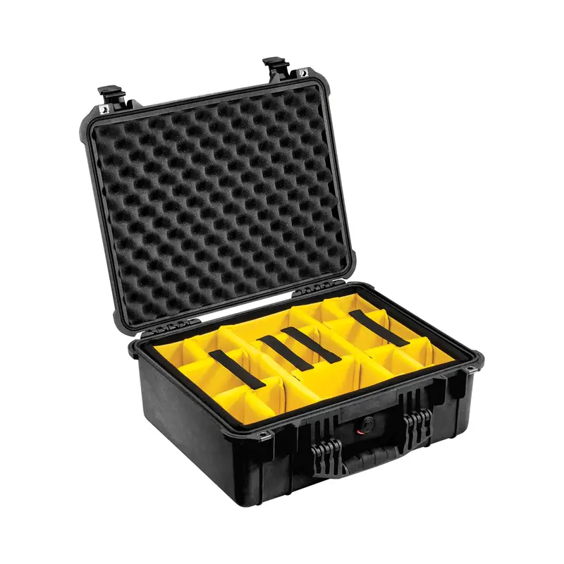 Pelican 1550 Protective Hard Case With Customizable Foam Dividers – Black 1