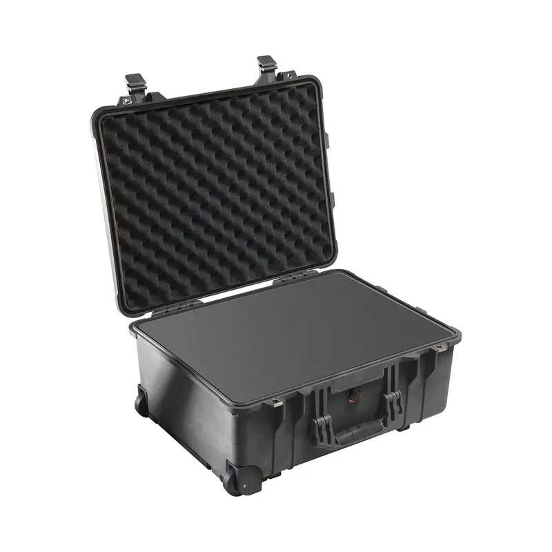 Pelican 1560 Heavy-Duty Protector Case – Black With Pick-N-Pluck Foam And Lid Foam 1