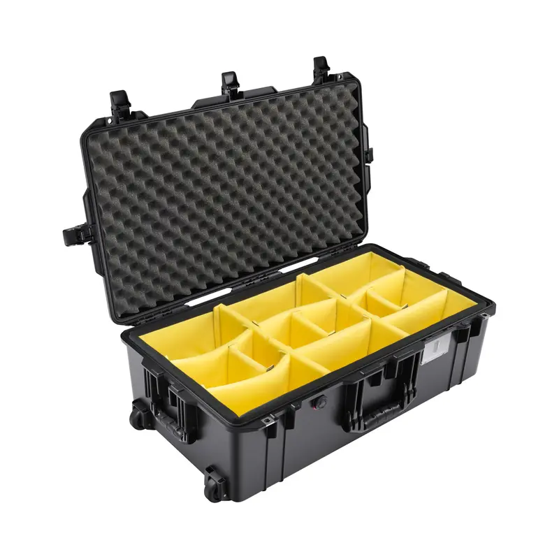Pelican 1615 Air-Cushioned Protective Case – Black, With Customizable Foam Dividers 1