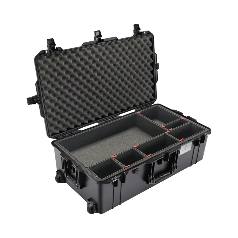 Pelican 1615 Air Travel Case Featuring Trekpak Divider System & Lid Foam – Black 1