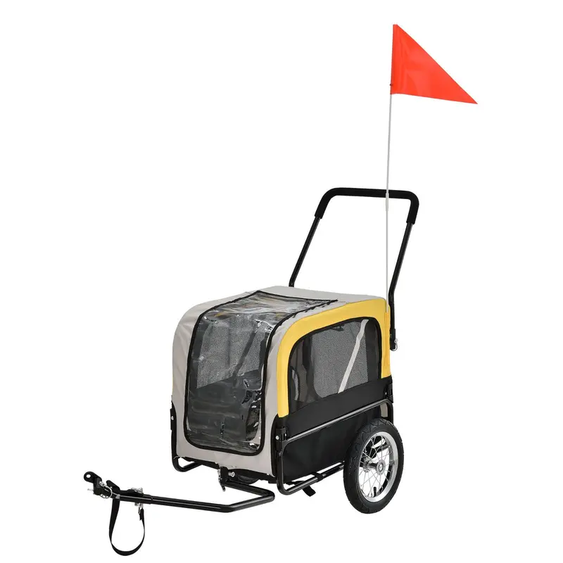 Pet-Friendly Bicycle Trailer For Dogs – Safe, Ventilated & Hitch-Compatible 1