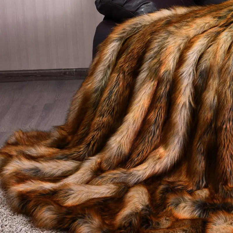 Plush Faux Fur Throw Blanket – Ultra-Soft, Lightweight Fuzzy Accent Blanket For Beds Or Sofas 1