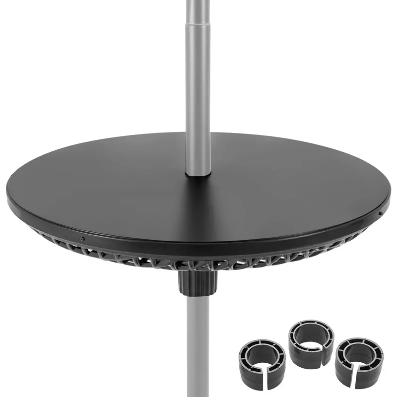Portable Umbrella Side Table – 23" Tray With Universal Pole Hole 1