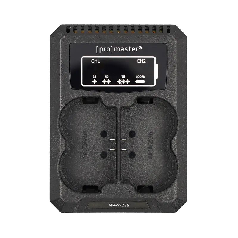 Promaster Dually Usb Charger For Fuji Np-W235 Camera Batteries 1
