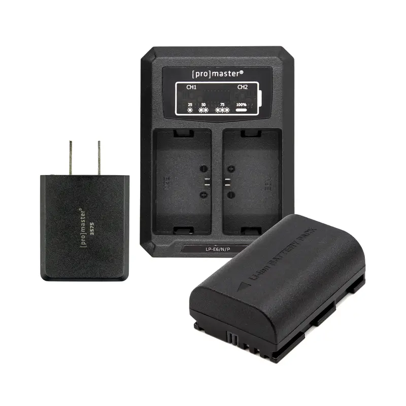 Promaster Lp-E6P Battery And Charger Kit For Canon Cameras 1