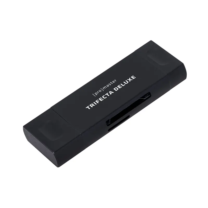 Promaster Trifecta Deluxe Uhs-Ii Sd & Microsd Card Reader – Usb-C, Usb-A & Micro-B Ports 1