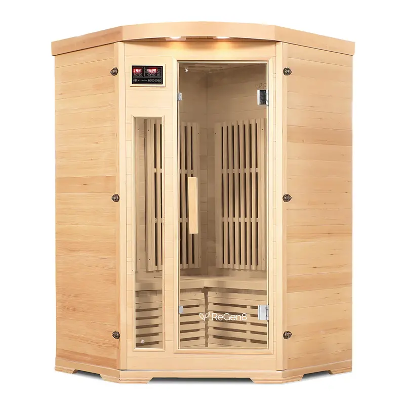 Regen8 Duo Corner Two-Person Infrared Sauna 1