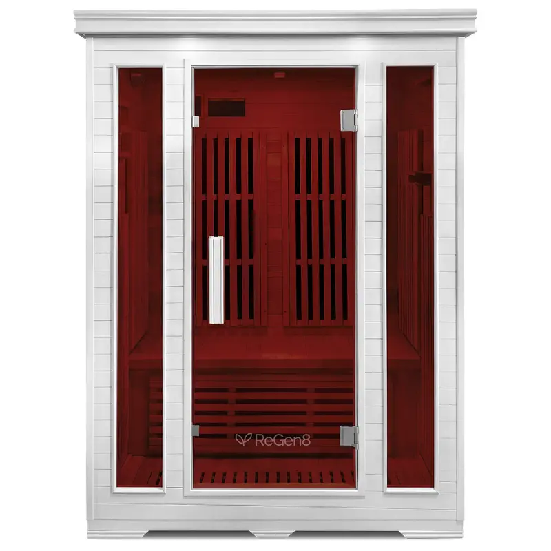 Regen8 Duo V3 Infrared Sauna – Two-Person White Wellness Enclosure With Advanced Heating 1