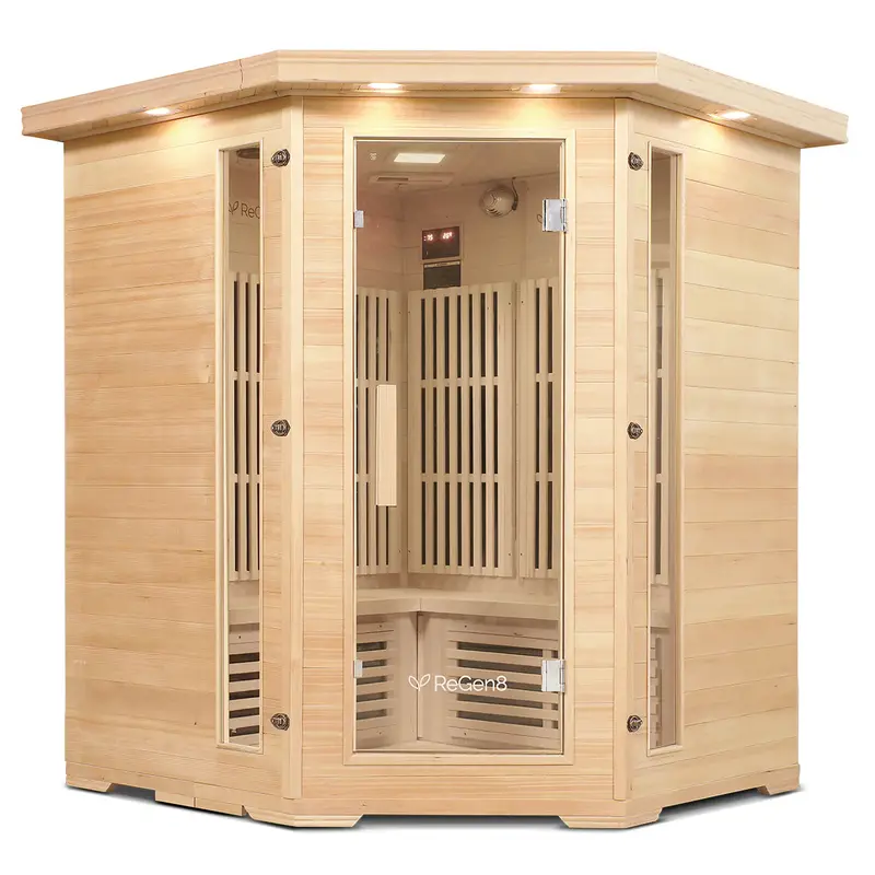 Regen8 Quadro Corner Four-Person Infrared Sauna 1